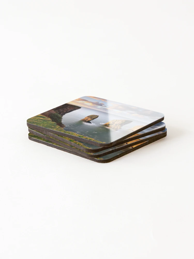 Thumbnail 4 of 5, Coasters (Set of 4), Cliff view (Stack Rocks) designed and sold by bitm2007.