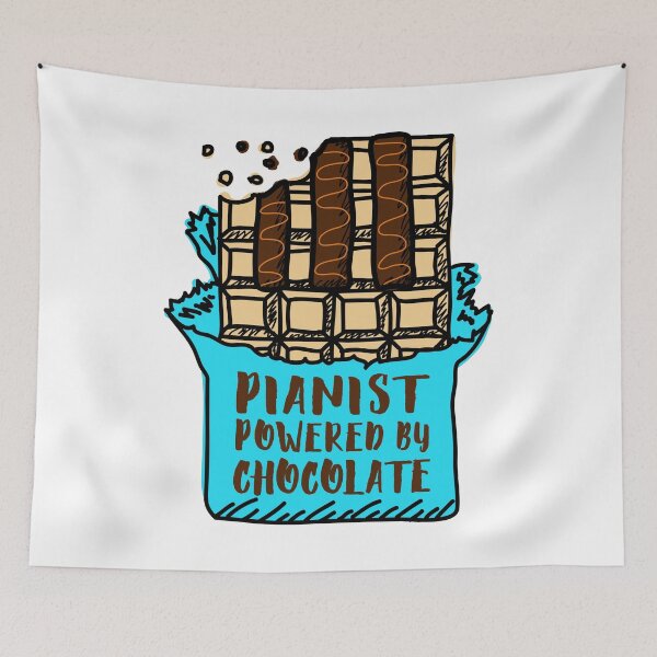 Item preview, Pianist Powered By Chocolate designed and sold by jaygo.