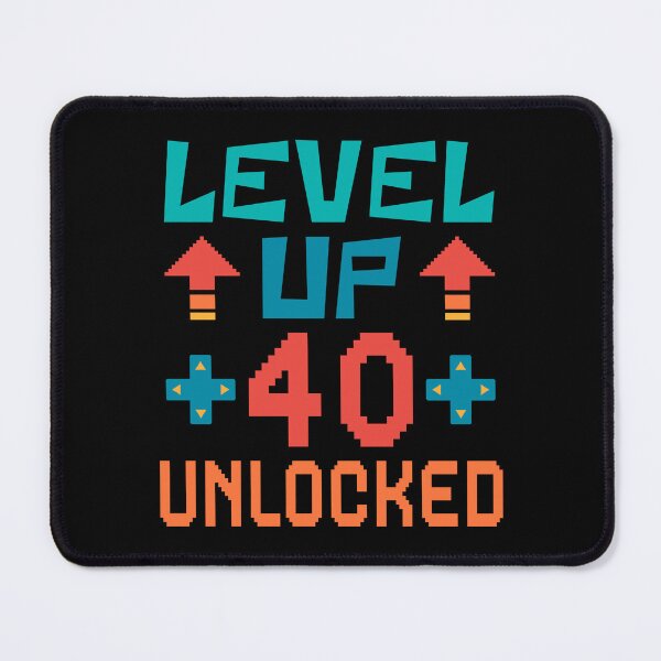 Item preview, Level Up, 40 Unlocked. Retro  designed and sold by ACC .