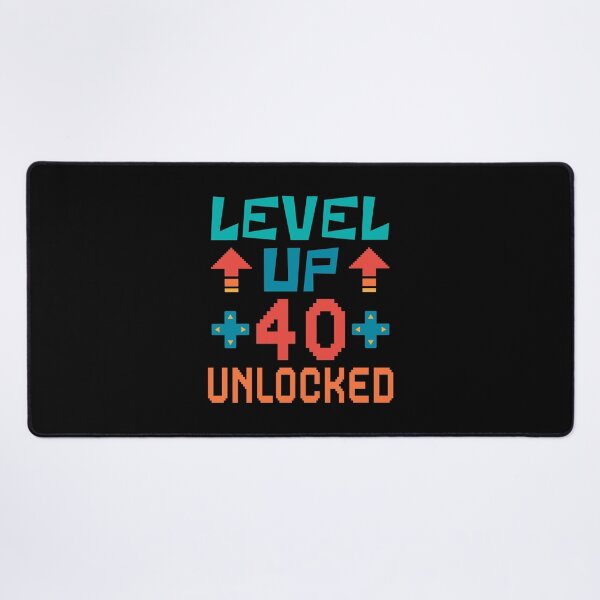 Item preview, Level Up, 40 Unlocked. Retro  designed and sold by ACC .