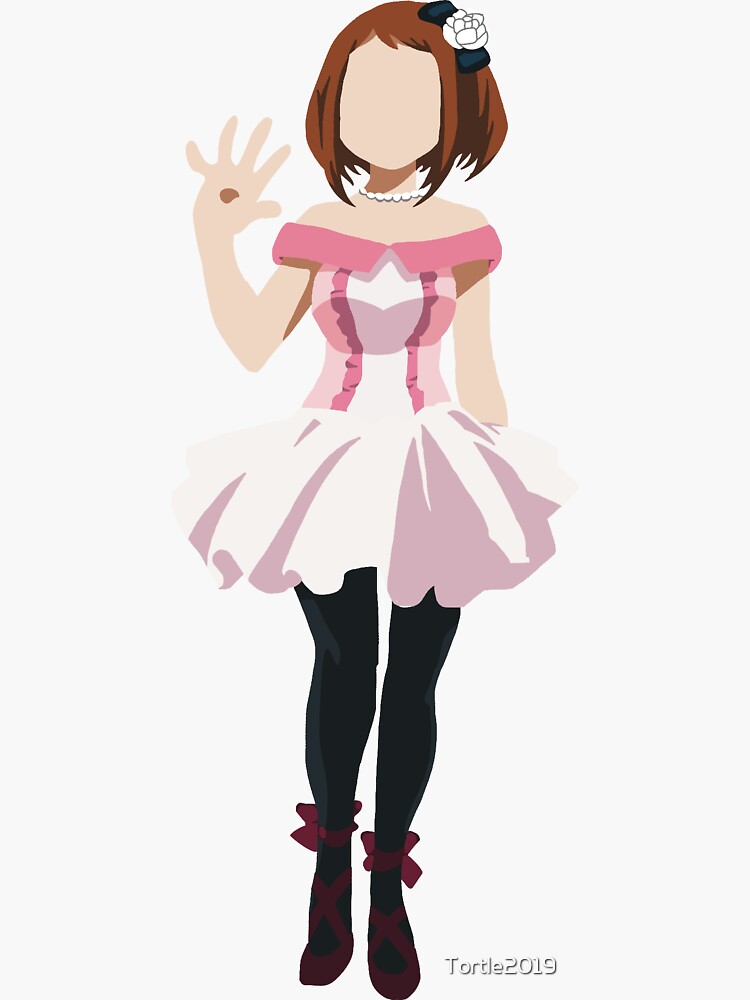 My Hero Academia Minimalist Ochaco Uraraka Sticker For Sale By Tortle2019 Redbubble 1399