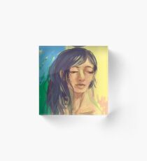 a woman Acrylic Block