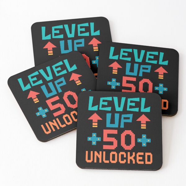 Item preview, Level Up, 50 Unlocked. Retro  designed and sold by ACC .