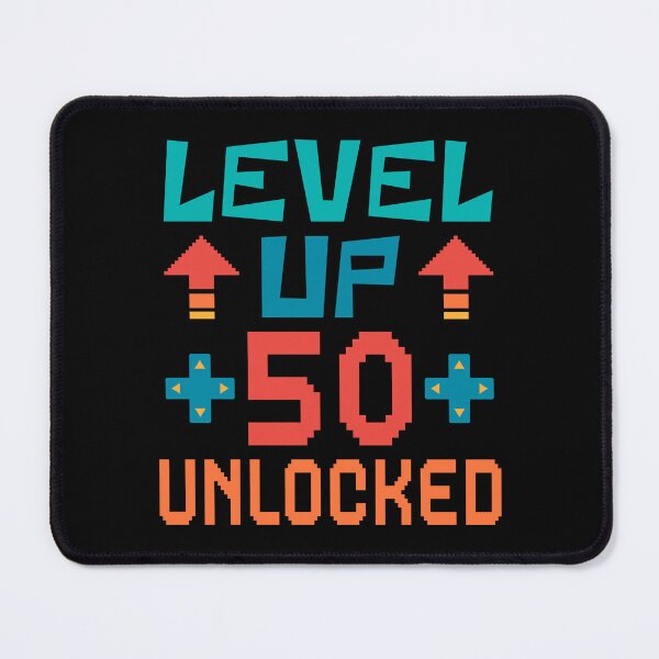 Item preview, Level Up, 50 Unlocked. Retro  designed and sold by ACC .