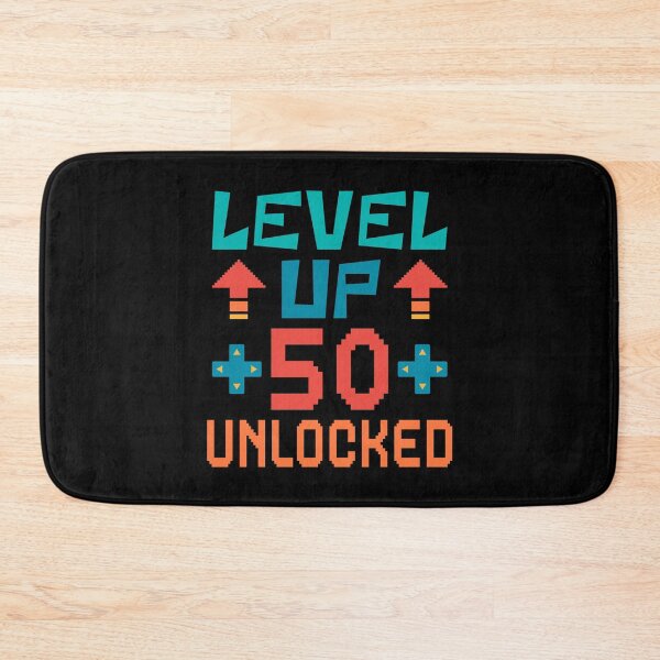 Item preview, Level Up, 50 Unlocked. Retro  designed and sold by ACC .