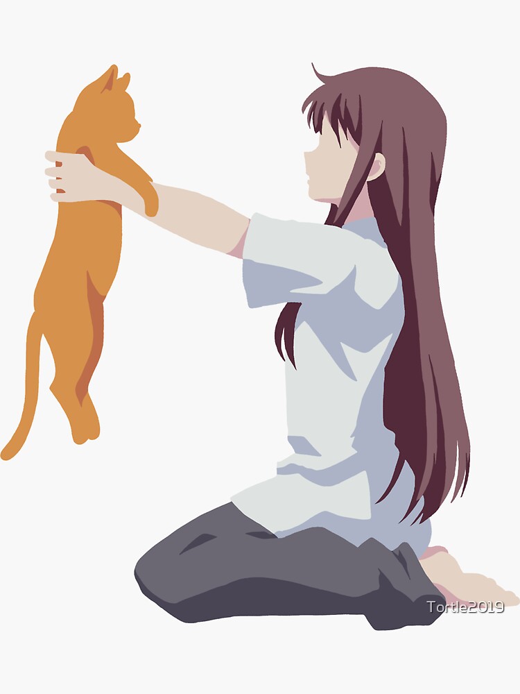 "Fruits Basket Minimalist Kyo x Tohru " Sticker for Sale by Tortle2019