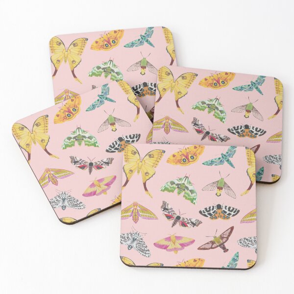 Item preview, Big Pink Moth Pattern designed and sold by wedew3.