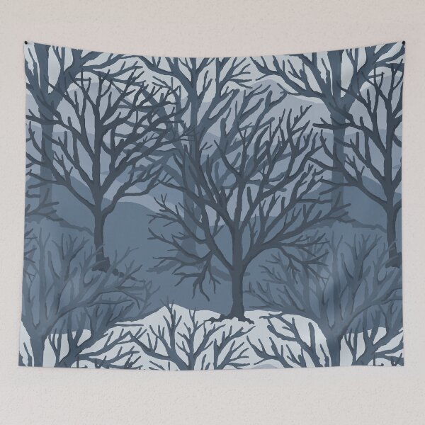 Item preview, Monochrome Moody Trees Landscape  designed and sold by Michelebuttons.