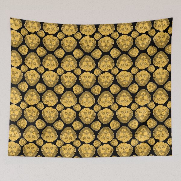 Item preview, King Agememnon Mycenaean death mask pattern designed and sold by Aisling Tierney.