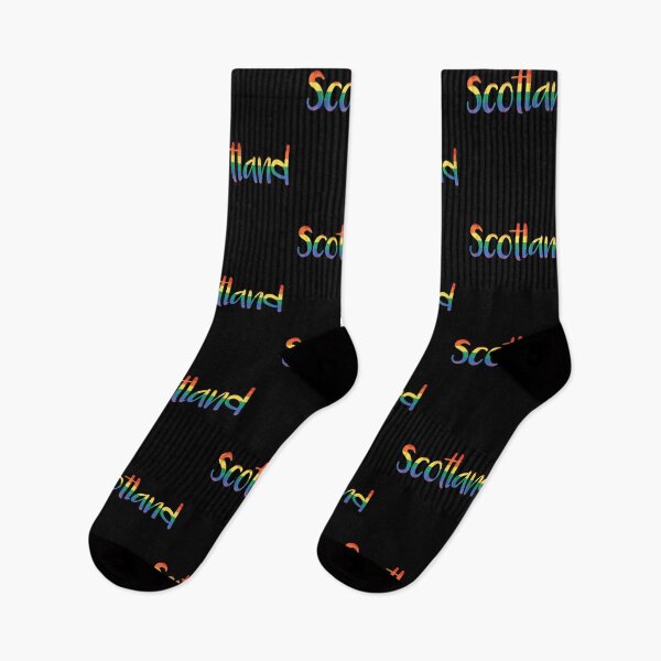 Item preview, SCOTLAND, Rainbow Pride Flag Text Design designed and sold by MacPean.