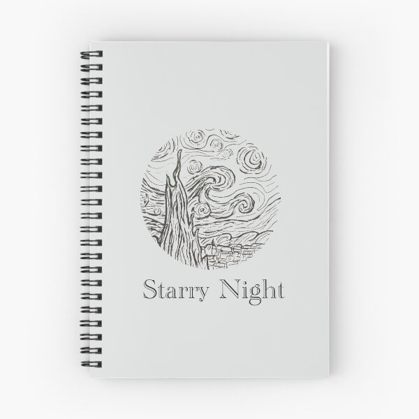 Item preview, Starry Night Sketch designed and sold by CreationsbyKris.