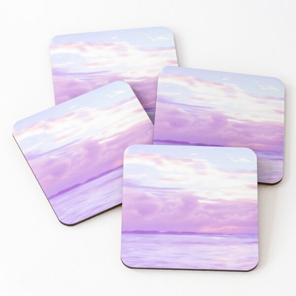 Item preview, Pastel Purple sky painting -pastel pink sky painting designed and sold by universegrace.