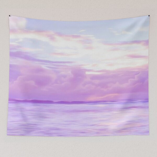 Item preview, Pastel Purple sky painting -pastel pink sky painting designed and sold by universegrace.