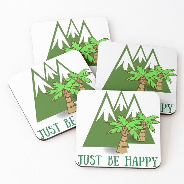 Item preview, Just be happy in the mountains with coconut tree designed and sold by theredsharp.