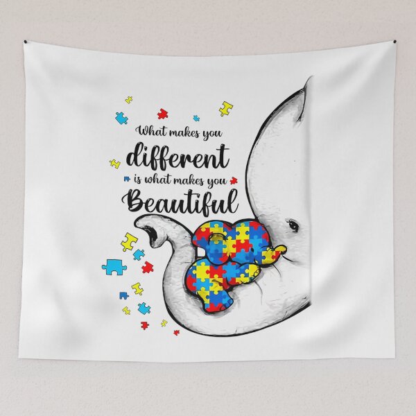 Item preview, What Makes You Different Elephant Mom Autism Child Awareness designed and sold by juicyimplement1.