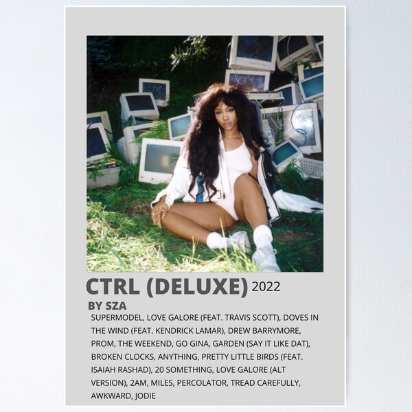 Item preview, Sza Ctrl Minimalist Music Poster designed and sold by cassiuzoe.