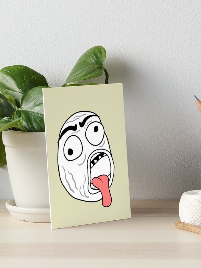 Troll face, funny and unique meme design. Sticker for Sale by  IloveMonsters