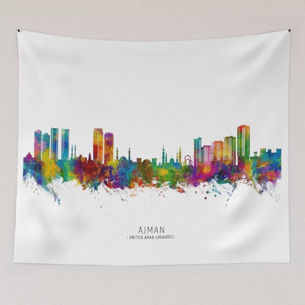 Item preview, Ajman Skyline designed and sold by ArtPrints.