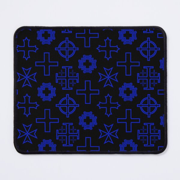 Item preview, Cross Collection II - Blue on Black designed and sold by TheFrostedDonut.