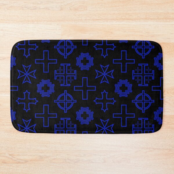 Item preview, Cross Collection II - Blue on Black designed and sold by TheFrostedDonut.