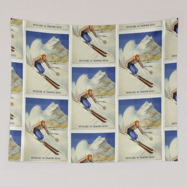 Artikelvorschau, New Hampshire - Vintage Travel Advertising Print entworfen und verkauft von MSBDesign.