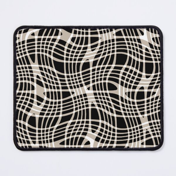 Item preview, Modern Wavy Plaid - Black and Tan designed and sold by Michelebuttons.
