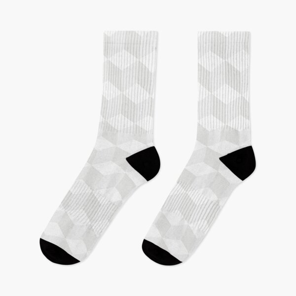 Item preview, White Geometric Cube Pattern designed and sold by TeeMonsters.