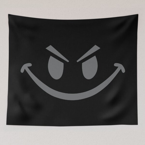 Item preview, Gray Evil Smiley designed and sold by mstiv.