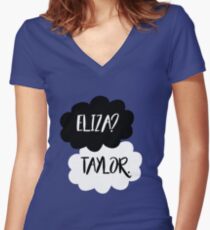 Eliza? Taylor. Women's Fitted V-Neck T-Shirt
