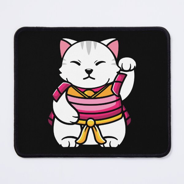 Item preview, Kawaii Neko Japanese Cat Samurai designed and sold by ThisIsMugLife.