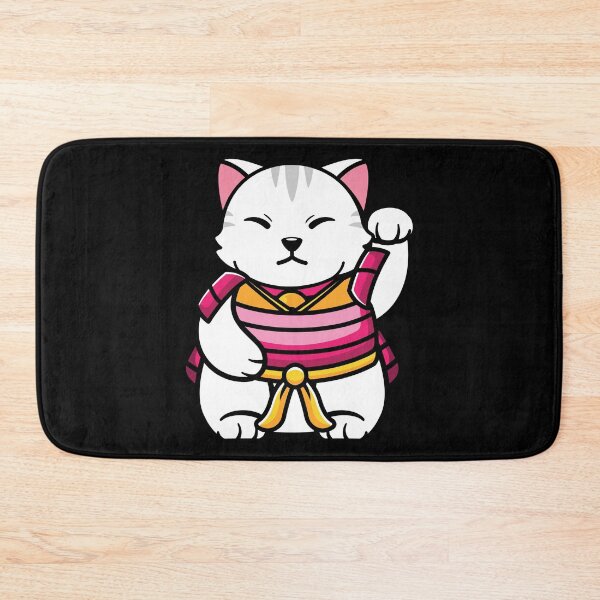 Item preview, Kawaii Neko Japanese Cat Samurai designed and sold by ThisIsMugLife.