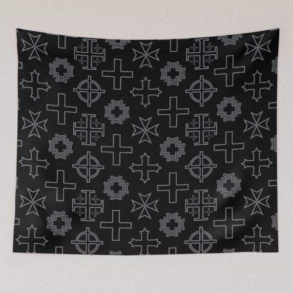 Item preview, Cross Collection II - Grey on Black designed and sold by TheFrostedDonut.