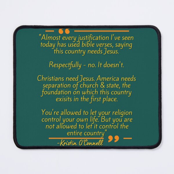 Item preview, Kristen O_Connell Separation Of Church And State Quote   Church State Separation Tee   designed and sold by BurstGifts1.