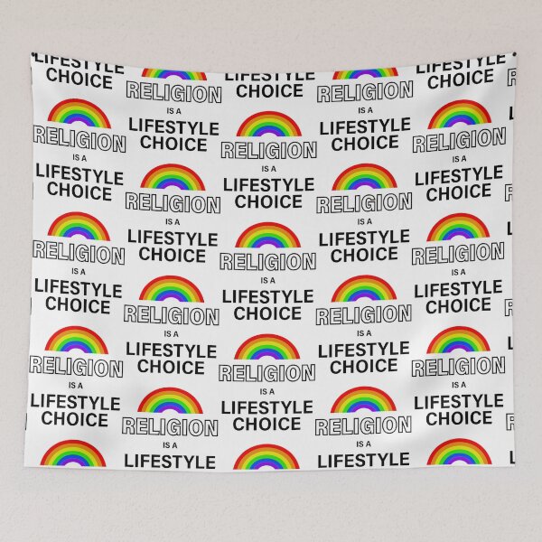 Item preview, Rainbow Religion is a Lifestyle Choice    designed and sold by BurstGifts1.