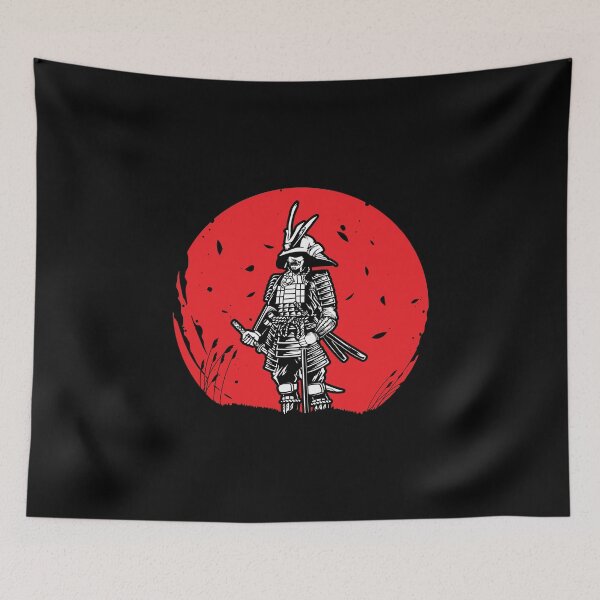 Item preview, Japanese Flag Samurai Silhouette designed and sold by ThisIsMugLife.