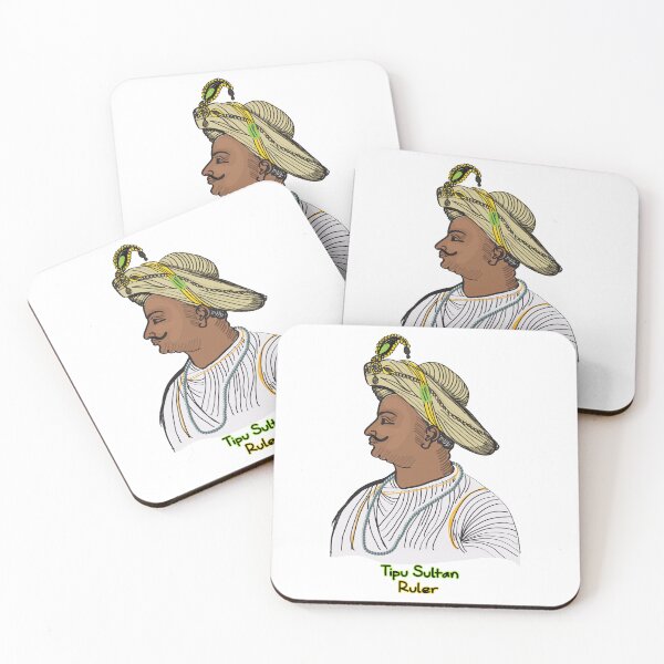 Item preview, Tipu Sultan Ruler t-shirt | Tipu Sultan Ruler portrait painting designed and sold by KARTICK DUTTA.