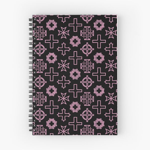 Item preview, Cross Collection II - Pastel Pink on Black designed and sold by TheFrostedDonut.