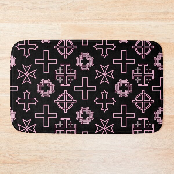Item preview, Cross Collection II - Pastel Pink on Black designed and sold by TheFrostedDonut.