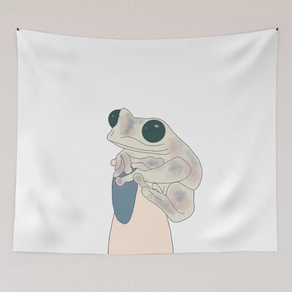 Item preview, tree frog on a finger designed and sold by breerawls.