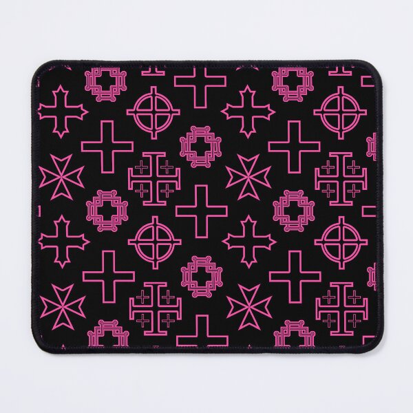 Item preview, Cross Collection II - Candy Pink on Black designed and sold by TheFrostedDonut.