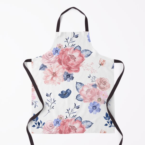 Item preview, blue and blush floral print designed and sold by hsiangyc.