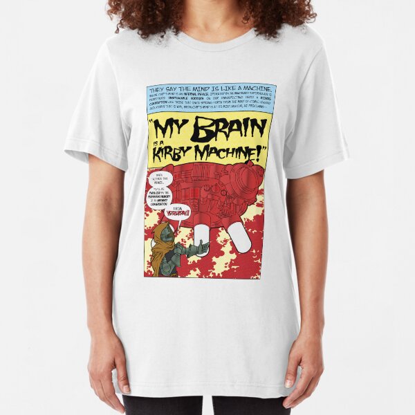 My Brain Is A Kirby Machine Slim Fit T-Shirt
