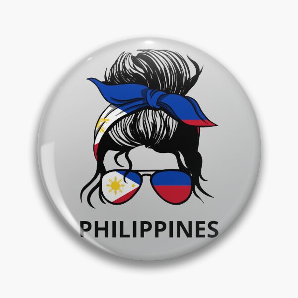 Aperçu de l'œuvre Drapeau des Philippines - Femme philippine avec un chignon en bataille I créée et vendue par Lemon Pepper.