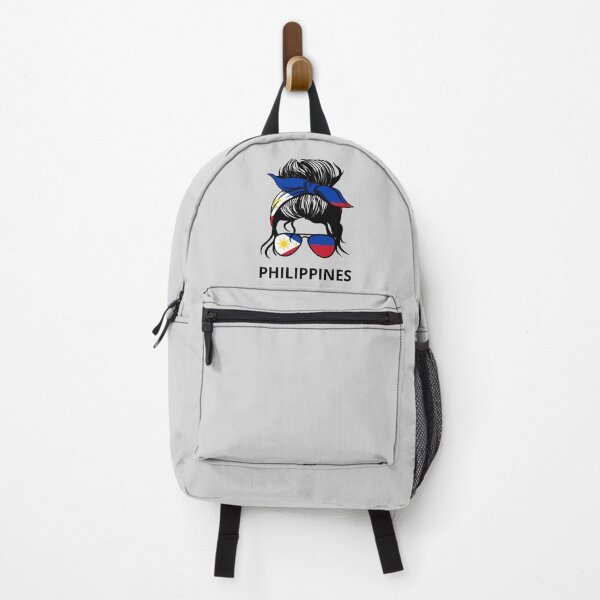 Item preview, Philippines Flag - Filipino Woman With Messy Bun I designed and sold by Lemon Pepper.