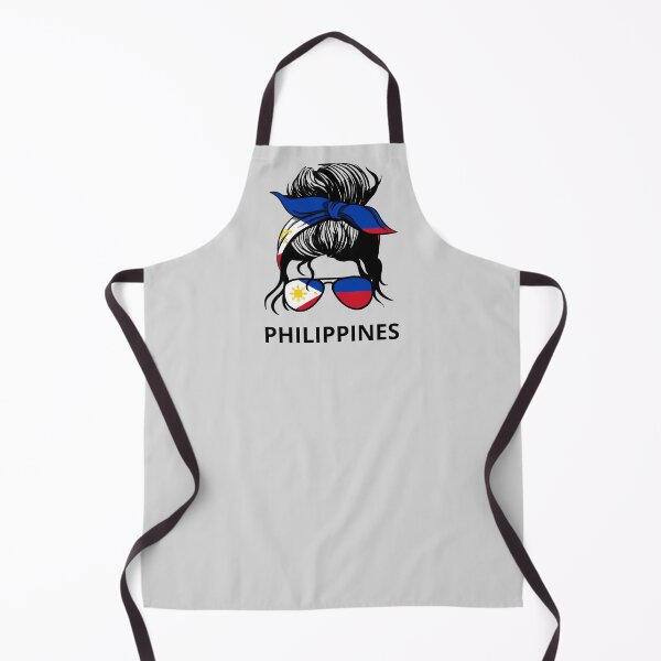 Item preview, Philippines Flag - Filipino Woman With Messy Bun I designed and sold by Lemon Pepper.