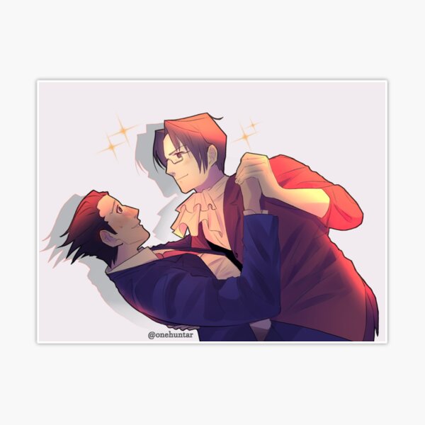 Ace Attorney Investigations Edgeworth Sprite Sticker for Sale by vivianby