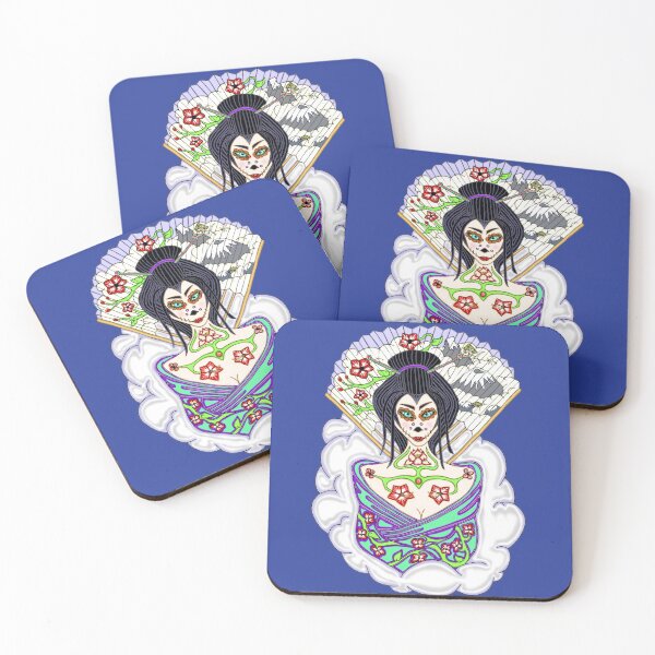 Item preview, Geisha Sugar Skull designed and sold by J-CCreations.