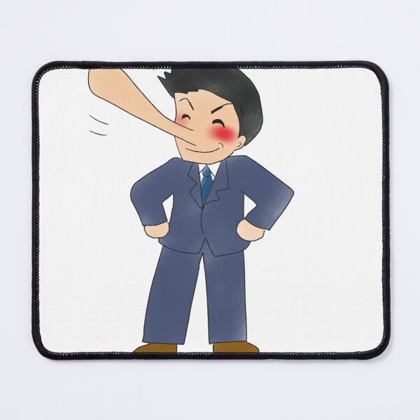 Item preview, Pinocchio in a suit big nose liar designed and sold by JustCoolShop.