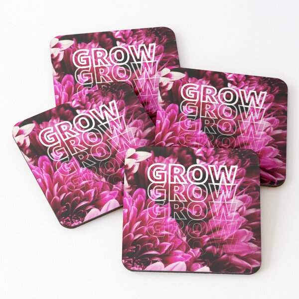 Item preview, GROW (above) - Frilly Magenta Flowers designed and sold by AliceSLee.