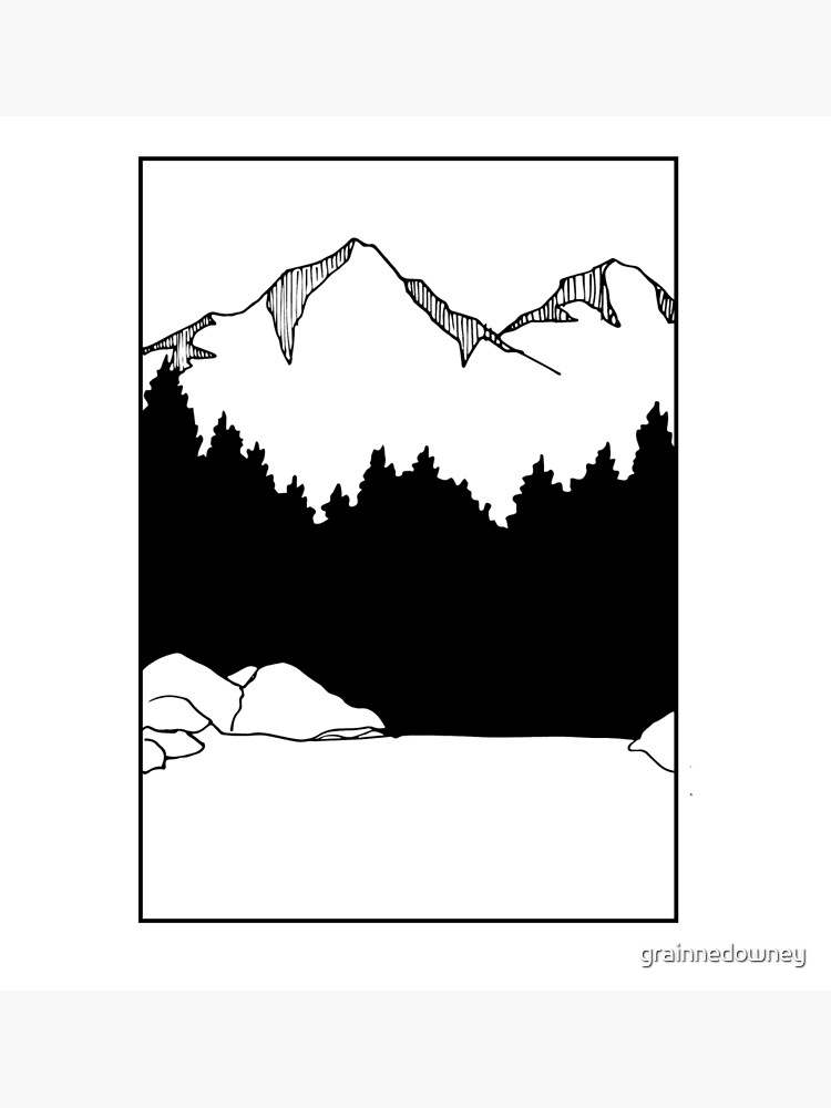 Mountain with a Lake by grainnedowney